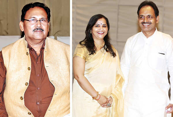 (L) Ramesh Chand Gupta (R) Meenakshi and Harsh Vardhan Pandey (BCCL/ Aditya Yadav)