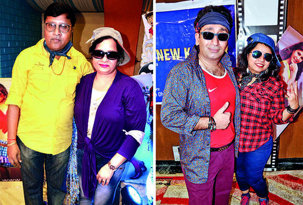 (L) Pankaj and Preeti Gupta (R) Rakesh and Puja Sharma (BCCL/ IB Singh)