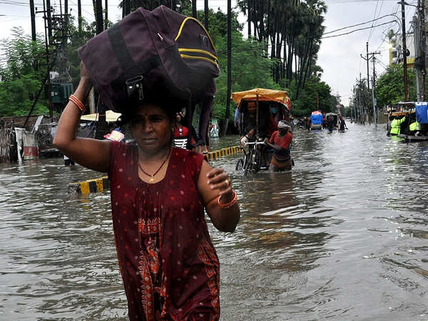 Patna floods: Bihar on red alert after heavy rains | Patna News - Times ...