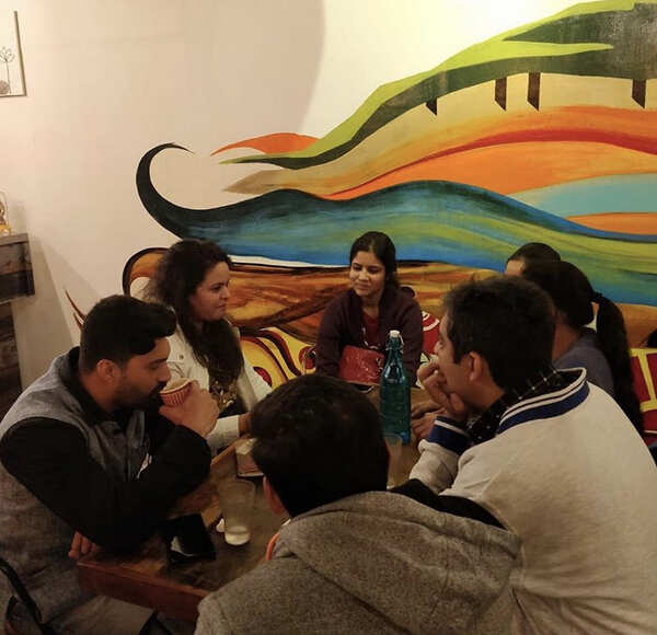 Aditi Sojatia in one of the sessions where she was a human book of travel stories