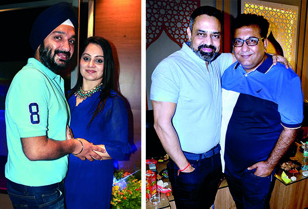 (L) Jaspreet Singh and Nimrat Bhatia (R) Kaushal Seth and Dharmendra Advani (BCCL/ AS Rathor)
