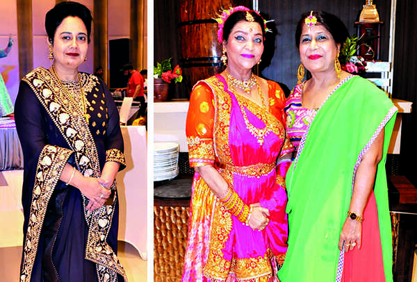 (L) Binu Gandhi (R) Chandni Singh and Daljeet Chawla (BCCL/ AS Rathor)