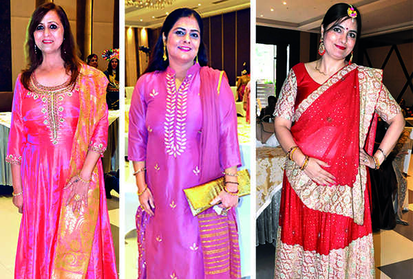(L) Padmini Pamnani (C) Sonu Arora (R) Teena Arora (BCCL/ AS Rathor)