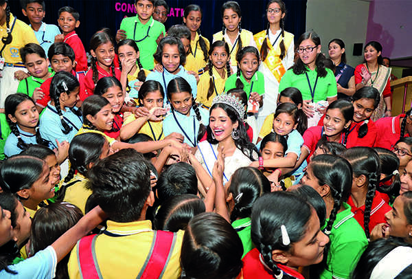 Vartika at her school (BCCL/ Aditya Yadav)