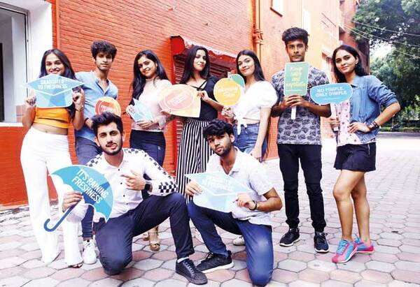TALENT GALORE: (Standing, L-R) Kashish Kapoor, Samarth Chandoke, Alisha Saini, Muskan Khan, Harsimran Kaur, Nainesh Karamchandani, Anjali Singh; (Sitting, L-R) Raghav Sharma and Sanskar Bansal