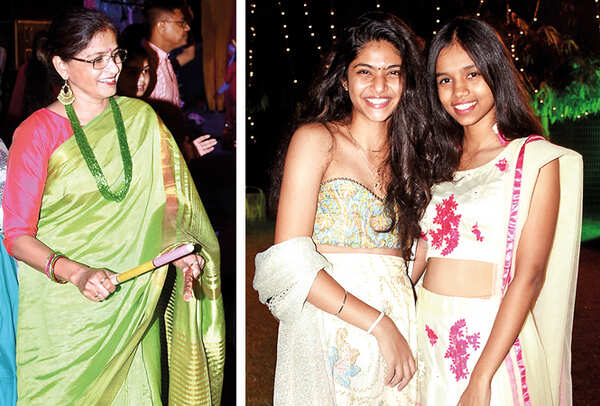 (L) Maya (R) Lavanya and Manya Rai (BCCL/ Farhan Ahmad Siddiqui)
