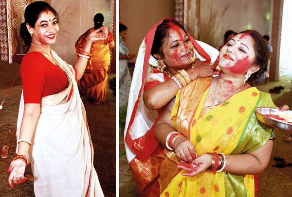 (L) Shweta Kirti (R) Alka Sarkar and Arpita Roy (BCCL/ Vishnu Jaiswal)