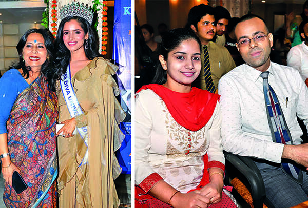 (L) Abha Singh and Vartika Singh (R) Ankita and Hitesh Keswani (BCCL/ Farhan Ahmad Siddiqui and Aditya Yadav)