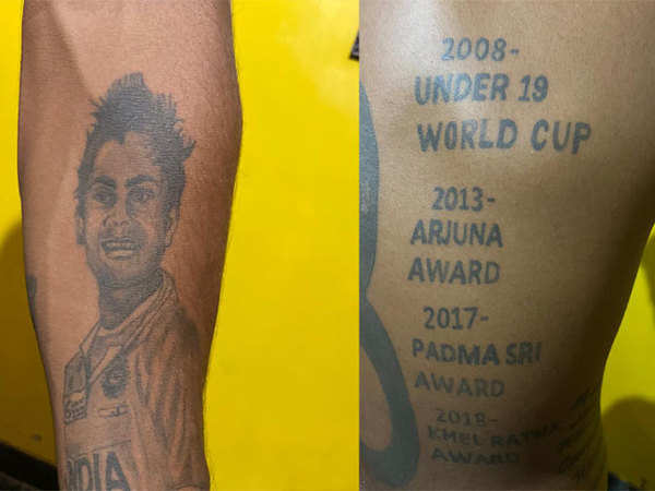 Virat Kohli fan has 14 Virat tattoos