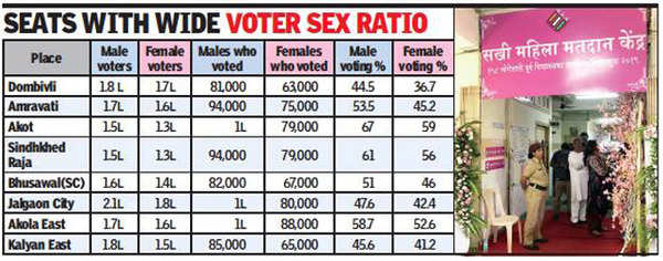 Maharashtra Assembly Elections: Turnout Mirrors 40 Lakh Gender Gap Of ...