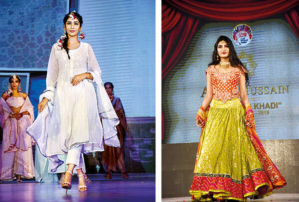 Models walking the ramp (BCCL/ Vishnu Jaiswal)