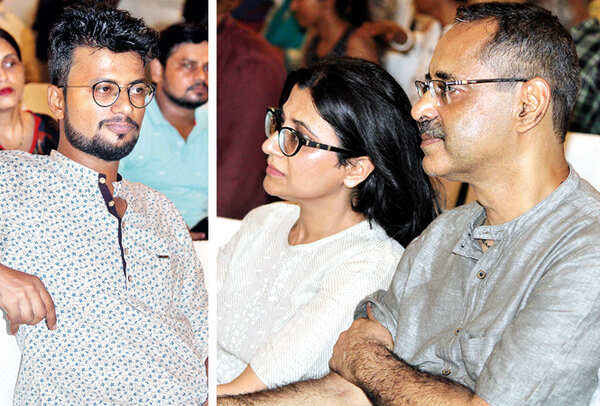 (L) Prashant Rai (R) Monika Malhotra and Jayant Malhotra (BCCL/ Arvind Kumar)
