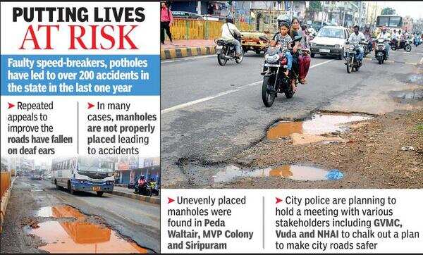 Rain-battered roads and potholes make for jittery motorcycle rides