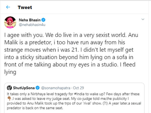 Sona Mohapatra Slams Indian Idol Makers For Allowing Metoo Accused Anu