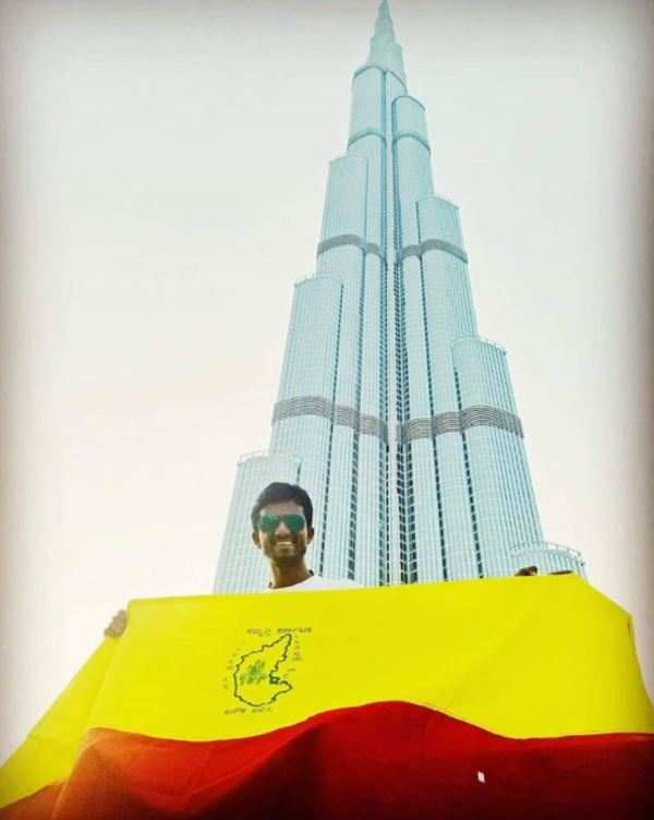 Kirik Keerthi celebrates Karnataka Rajyotsava in Dubai - Times of India