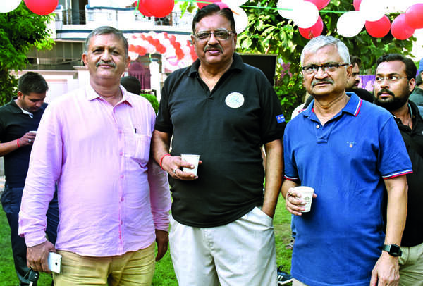 (L-R) Ashutosh Mehrotra, Sudhir Kapoor and Deepak Dikshit (BCCL/ Vishnu Jaiswal)