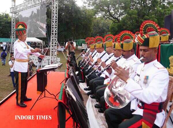 Bagpipers band performance