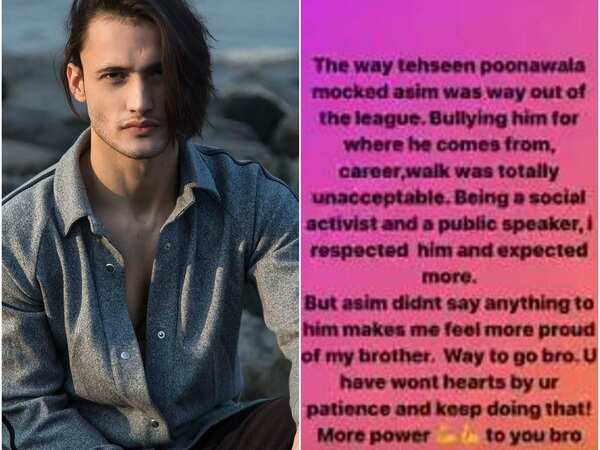 Bigg Boss 13: Asim Riaz's friend pens open letter slamming Tehseen ...