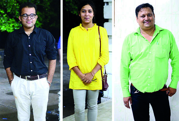 (L) Anjal Singh (C) Ayushi Sharma (R) Shaliendra Singh (BCCL/ Pankaj Singh)
