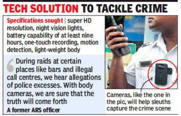 Soon, Kolkata cops to use body cameras during raids | Kolkata News ...