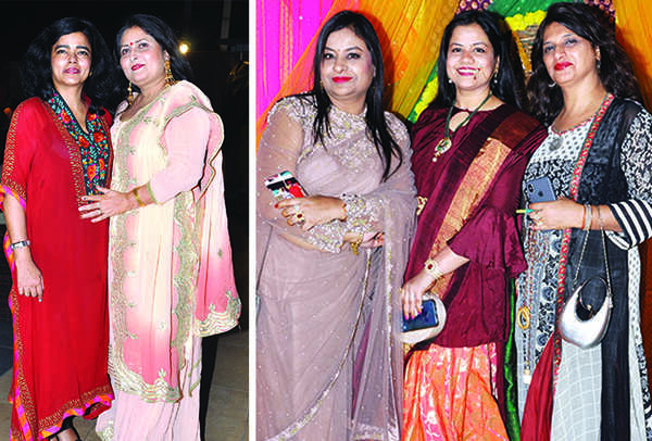 (L) Leena Gandhi and Smriti Shukla (R) Namrata Agarwal, Kavita Saraogi and Dolly Thapar (BCCL/ AS Rathor)