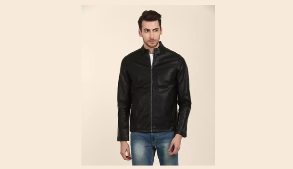 Buy Flying Machine Black Biker Jacket - Jackets for Men 1605512 | Myntra