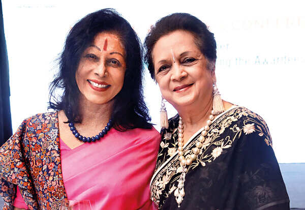Shovana Narayan with Abha Dalmia