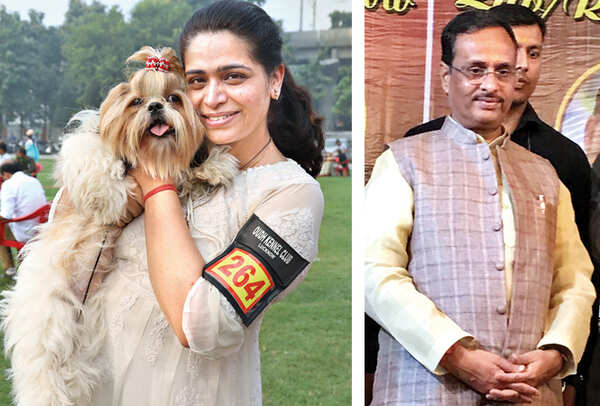 (L) Rakhi Gupta, Loyala, Breed- Shitzu (R) Dr Dinesh Sharma (BCCL/ Aditya Yadav)
