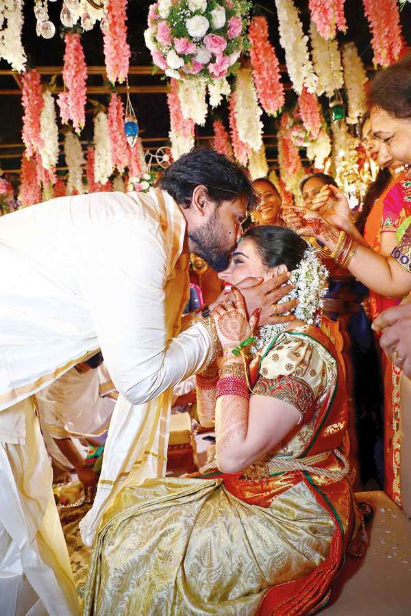 Telugu bride INSPO | Bridal sarees south indian, South indian bride saree,  Indian bridal sarees