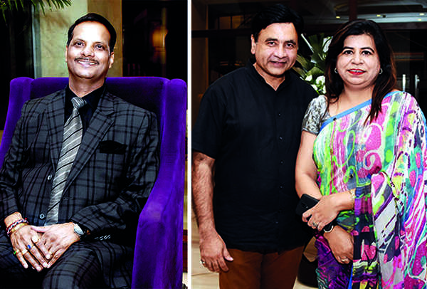 (L) Mahesh Srivastava (R) Meraj and Sabiha Ahmad (BCCL/ Farhan Ahmad Siddiqui)