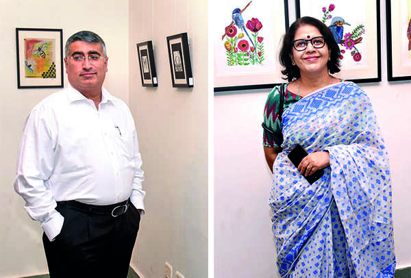 (L) Sunil Tuli (R) Vinita Mishra (BCCL/ Vishnu Jaiswal)