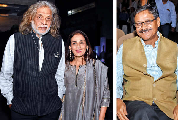 (L) Muzaffar Ali and Meera (R) Dr Bharat Kumar Bhaskar (BCCL/ Farhan Ahmad Siddiqui)