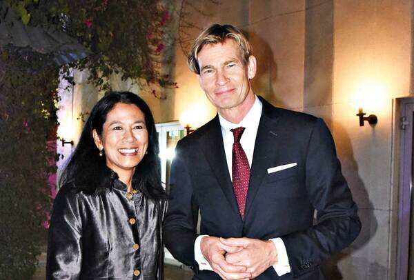 Swedish Ambassador Klas Molin with Theresa Ildefonso