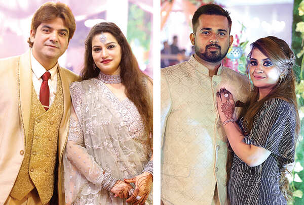 (L) Fahad Hussain and Razia Fahad (R) Mohd and Maham Zoheb (BCCL/ Aditya Yadav)