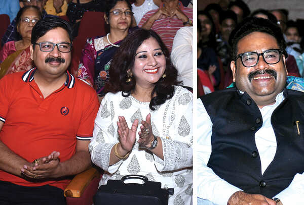 (L) Vinay and Sanyogita Gupta (R) Dr K Bazmi Yunus (BCCL/ Vishnu Jaiswal)