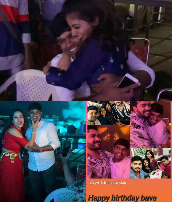Jyothi, Ravi and Himaja wish Gangulu