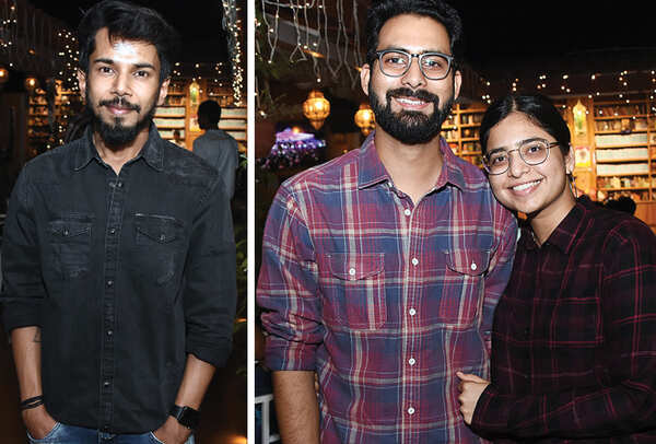 (L) RJ Vipul (R) Aviral and Saumya (BCCL/ Farhan Ahmad Siddiqui)