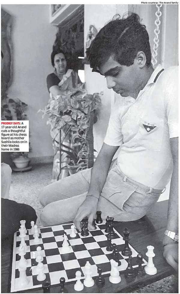 Grandmaster Viswanathan Anand of India with his wife Aruna Anand in  Chennai.