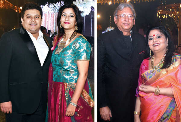 (L) Viraj and Shafuq Mohan (R) Ajay Jain and Minakshi Jain (BCCL/ Vishnu Jaiswal)