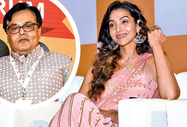 Gaurav Dwivedi (inset) and Anupriya Goenka (BCCL/ Farhan Ahmad Siddiqui)