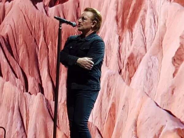 Bono belted out some of the band's most iconic songs
