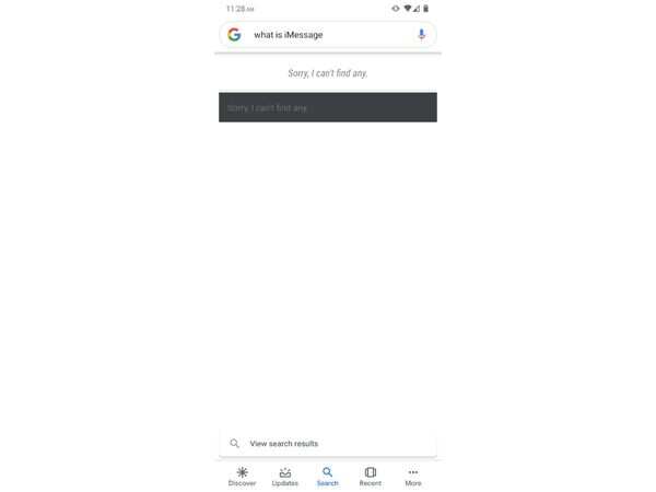 Google Phone Crash On Asking What Is Imessage: When Google 'crashed' on ...