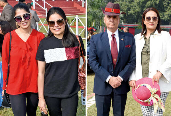 (L) Geetika and Mriganka (R) Maj Gen Pravesh Puri and Hemi (BCCL/ Farhan Ahmad Siddiqui)