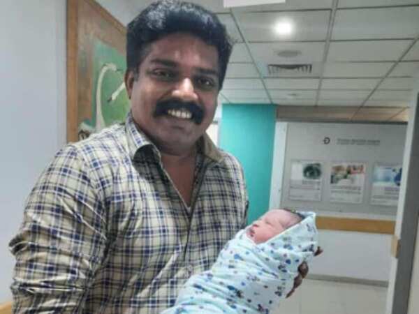 Supreetha Shetty and Pramod Shetty son