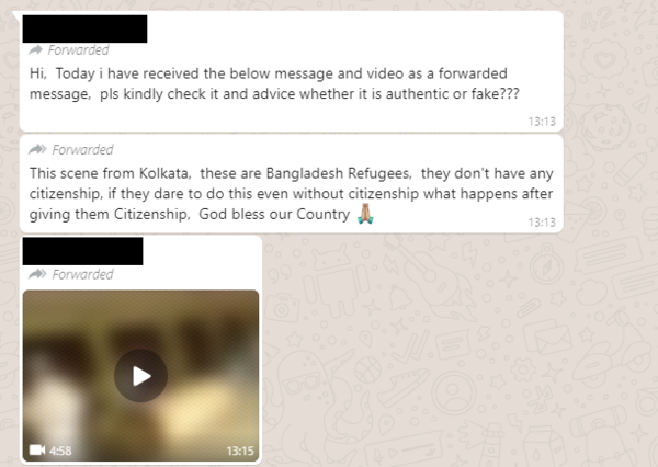 whatsapp query.