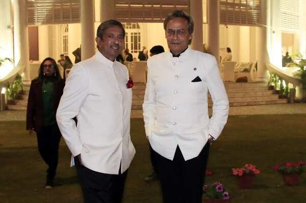 Vice Admiral PK Chatterjee and Anil Mukerji