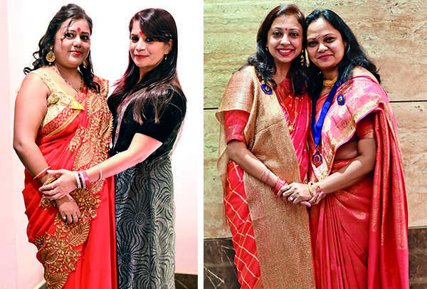 (L) Neha and Asha (R) Sanjukta and Vaishali (BCCL/ Amar Deep)
