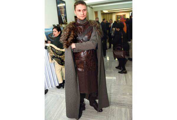 Igor Nosov, Attache, Russian embassy, dressed as Jon Snow