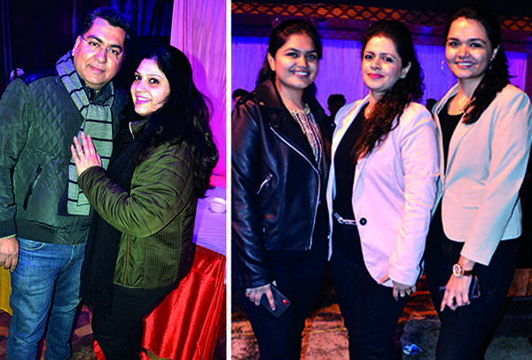 (L) Ashu and Rupali (R) Ishita Dhawan, Pooja Dhawan and Anshika Dhawan (BCCL/ IB Singh)