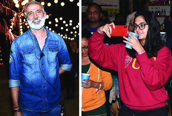 (L) Bhoopesh Rai (R) An audience at the festival (BCCL/ Farhan Ahmad Siddiqui)